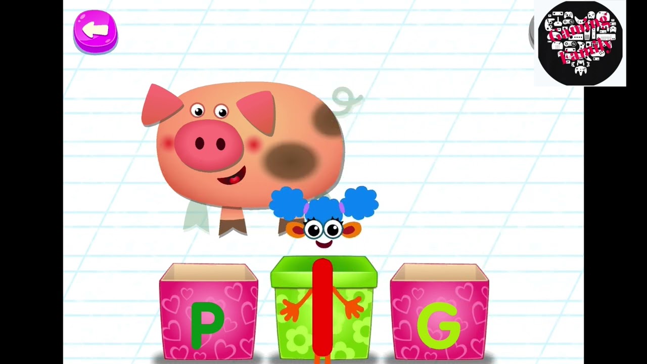 Learn Letters with Puzzles BUILD THE WORD PIG Alphabet Learning for Kids VIDEOS FOR KIDS GAMES