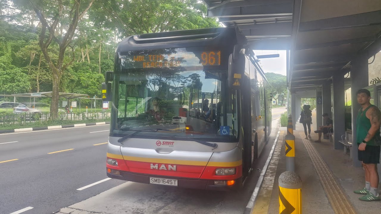 SMRT Bus Service 961 Man NL323F A22 Euro V Batch 3 SMB1645T 