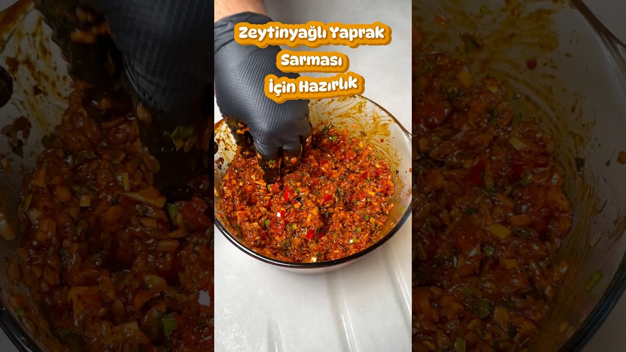 Bol Ekşili Zeytinyağlı Sarma Tarifi | En Lezzetli İç Harç Nasıl Hazırlanır? #sarma #shorts
