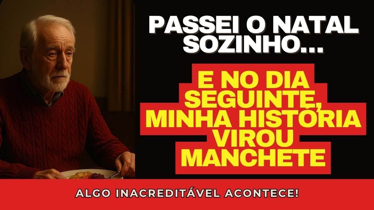 Passei o Natal Sozinho… E No Dia Seguinte, Minha História Virou Manchete