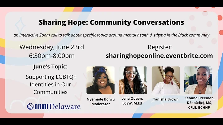 Sharing Hope: Community Conversations - Supporting...