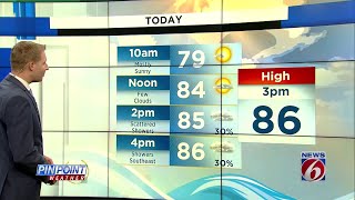Rain chances on the rise through the work week