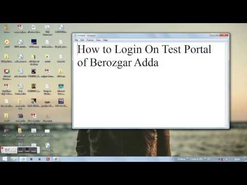 How to Login on Test Portal of BerozgarAdda.com | Explained​ In Hindi