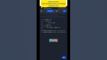 Python program🦋 create Function Take Something and Return Something calculate LCM, #python #coding