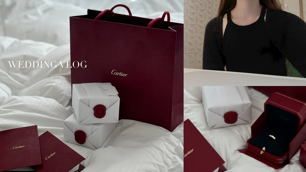 👰🏻‍♀️ w3. 까르띠에 방돔루이 언박싱 💍🥀 결혼반지 웨딩밴드 졸업 🎓 잠실 에비뉴엘 까르띠에 5월 인상 전 오픈런 🏃🏻‍♀️ 결혼 준비 브이로그 🤵🏽👰🏻‍♀️ 베누아 미니⌚️