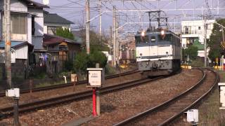 遅3071レ　EF65-2050号機 コキ20両