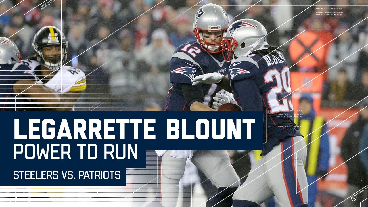 Blount Powers the Patriots Into the End Zone! | Steelers vs. Patriots | AFC Championship Highlights