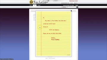 Ron LeGrand Hand Written Yellow Letter & Invitation Style Envelope