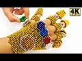 Amazing THANOS Infinity Gauntlet Made Out Of 1,854 Magnetic Balls (DIY ASMR) | Magnetic Man 4K