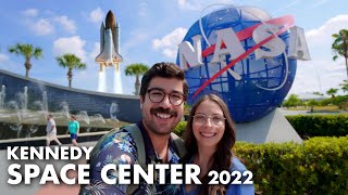 First Time Visiting KENNEDY SPACE CENTER 2022! Seeing Rockets & Touching Moon Rocks