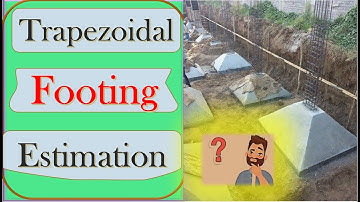 How To Calculate Volume of Trapezoidal Footing || Column Footing Volume || Concrete Quantity