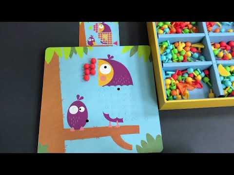 Мозаика с трафаретами "Забавные животные" MiDeer Toys. Mosaic Sketch Pad