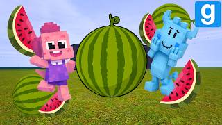Can I Eat 5 WATERMELONS Before MINECRAFTIFIED Vaco & Coco Catch me? I Garry's Mod Gameplay screenshot 5