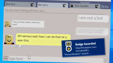 How to get the "Personification" Badge in ROBLOX Windows 10 OS!