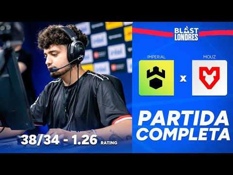 IMPERIAL vs MOUZ - PARTIDA COMPLETA COM GAULES - BLAST LONDON 2025
