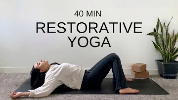 Restorative Yoga & Breathwork | 40 Min Relaxing Practice With Props