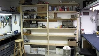 Building Workshop Shelves I needed some shelves in my new workshop so I decided to turn the project into this week