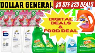 Dollar General 5 off 25 deals \/ food deal included