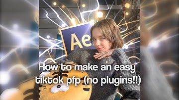 How to make an After Effects/Tiktok Pfp