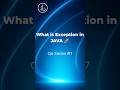 What is Exception in Java? | Explained for Testers | QA Series #7 #shorts #short #shortvideo #java