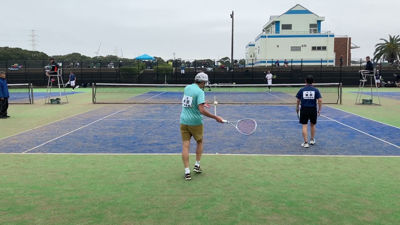 令和6年度　第31回関東オープンソフトテニス大会　シニア50 予選　牧野•森崎vs磯部•岡田(埼玉　草加若葉会•川越東魂）