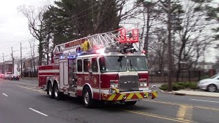 Belleville Fire Department Truck 1 Engine 3 And EMS-1 Responding 1-8-15