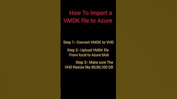 How To Import VMDK file To Azure #az305 #cloudcomputing #azure #az104 #shorts