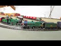 Running A Pair Of R.350 L1 Locos On The Tri-ang Super 4 Layout. Moving Trains Around The Layout Too