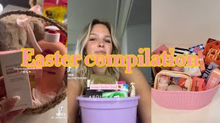 Easter TikTok complication!!                  Grwm + basket hauls 🐣✝️🐇🌸💗💐
