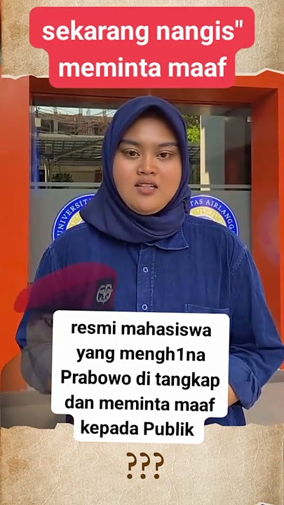 mahasiswa penghina pak Prabowo ditangkap #prabowo #prabowosubianto #mahasiswa #demo