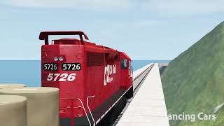 🔴🆑BeamNG Train Carsh Derailment Compitition EP2