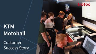 KTM Motohall: Experience creative projects and workshops with Trotec Laser up close