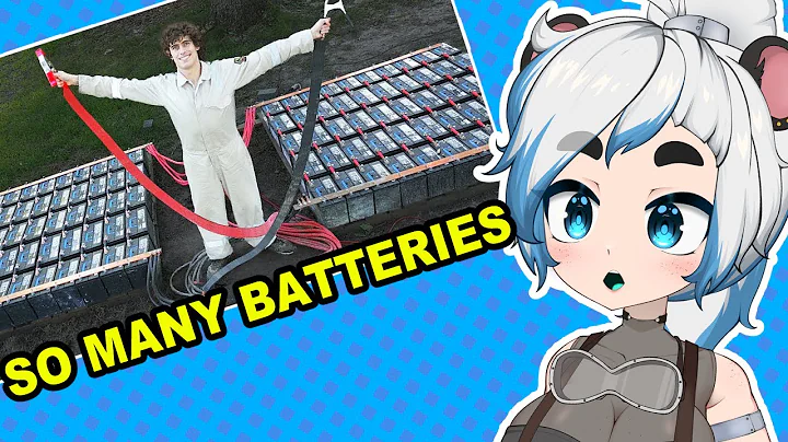 Why does he have this many car batteries? | Azura Reacts to Styropyro #reaction #vtuber #microwave
