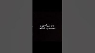 فتبسم ضاحكا من قولها وقال ربي اوزعني ان اشكر نعمتك❤كرومات شاشه سوداء قرآن كريم