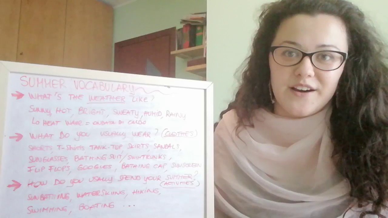 SUMMER VOCABULARY!! 😎🌞😎🌞 corso d'inglese englisera chords