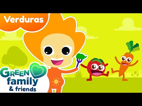 🥦 La CANCIÓN de las VERDURAS... con AMIGOS 🥕 | CANCIONES para NIÑOS en ESPAÑOL | Green Family