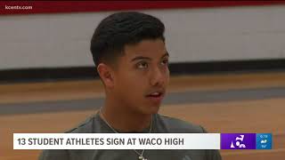 Student athletes sign at Waco High