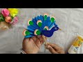 Diy peacock hand puppet very easy paper craft idea try it when you feel bored tvmcrafts7639