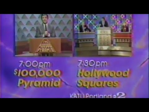 The $100K Pyramid and Hollywood Squares promo 1987 - YouTube