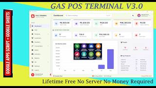 GAS POS Terminal V3.0 Web Application Google Apps Script + Google Sheets Complete POS Mgmt System