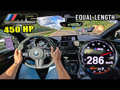 EQUAL LENGTH BMW M2 Competition F87 on UNLIMITED AUTOBAHN!