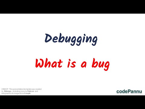 L1 - Wk 9 - V1 - What is bug and how to debug | Debugging series | Python for school students