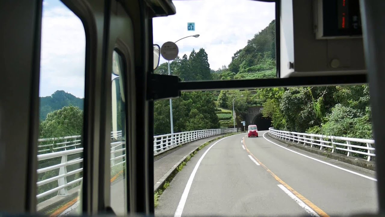 【前面展望】須崎出張所～（旧道経由）～梼原営業所【高知高陵交通】