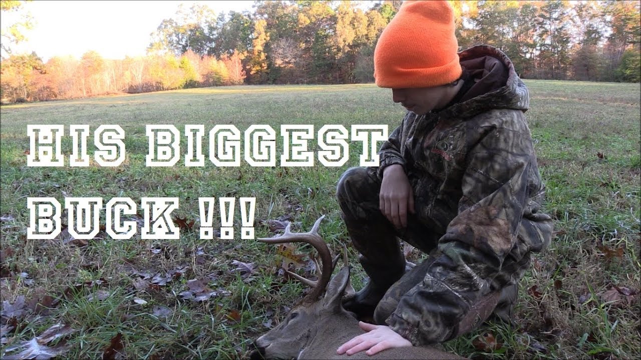 His Biggest Buck North Carolina Youth Rut Hunt YouTube