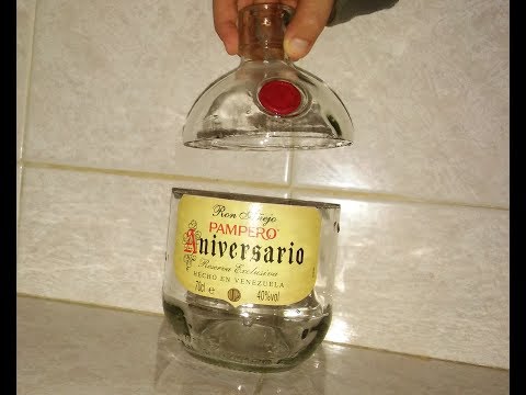 How to cut a glass bottle with a diamond disc Come tagliare una bottiglia di vetro