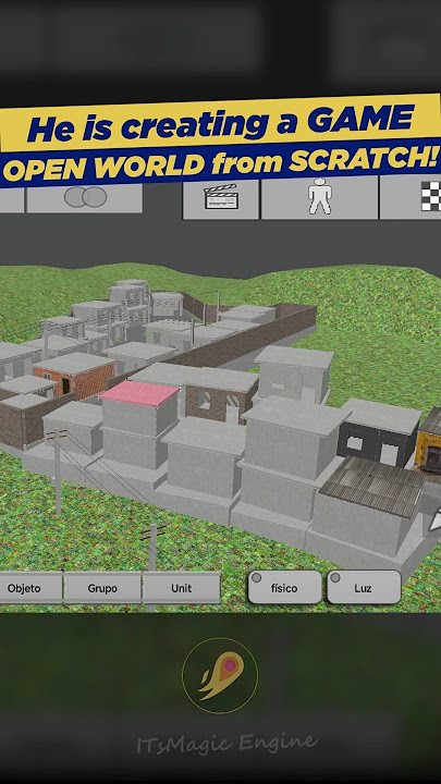 HE is creating an OPEN WORLD GAME from SCRATCH on MOBILE! 🤯#itsmagicengine #gta6 #gta5 #gtasa