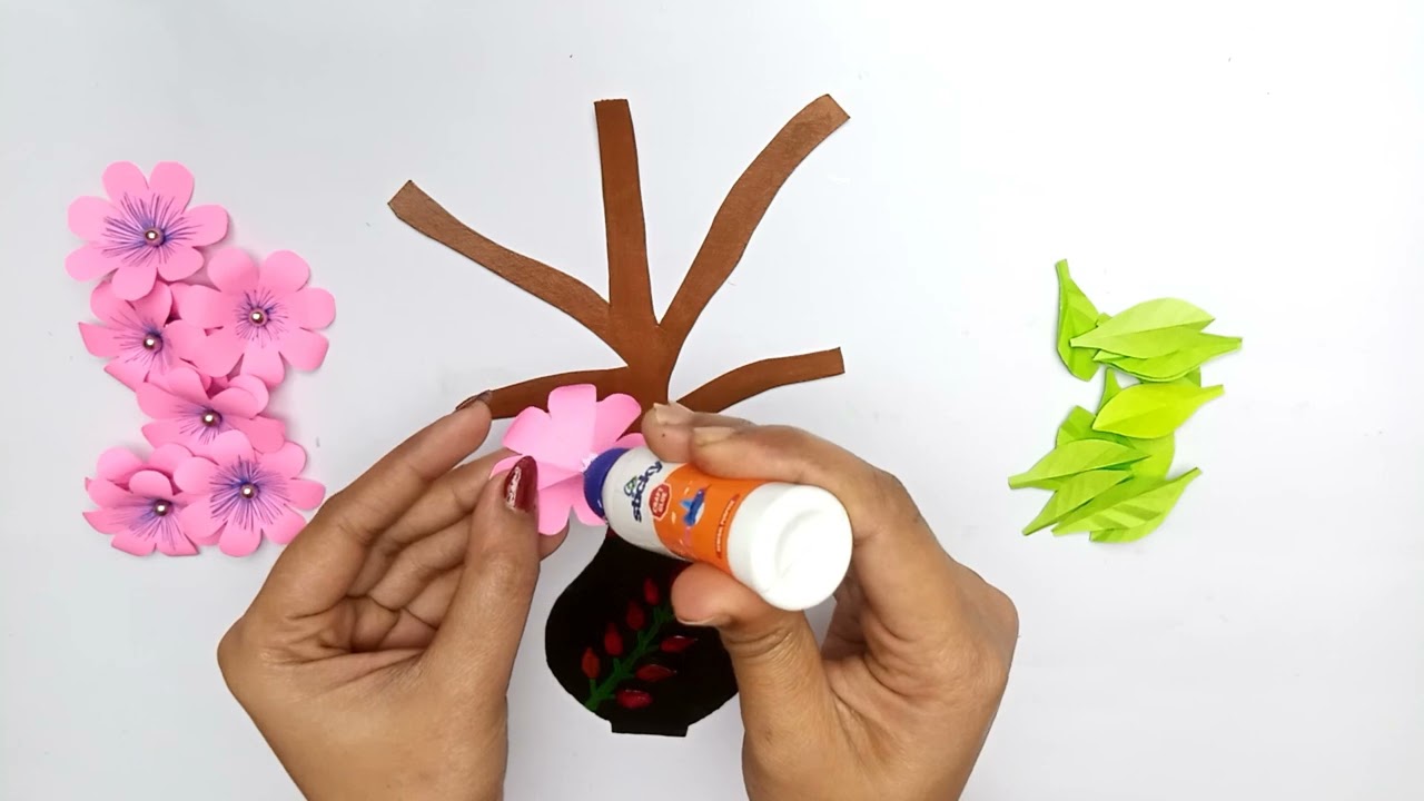 Easy Paper Craft for switchboard decoration Idea /Paper Wall Hanging  Paper Wallmate.