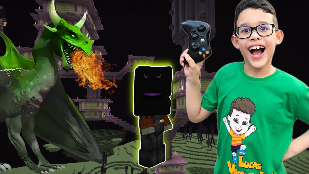 DERROTANDO O ENDER DRAGON NO MINECRAFT