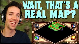 WAIT! That's An Actual LADDER MAP?! - AoE2 - Grubby
