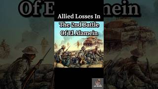 Allied Losses in The 2nd Battle of El Alamein #history #ww2 #elalmein #monty #allies #1942